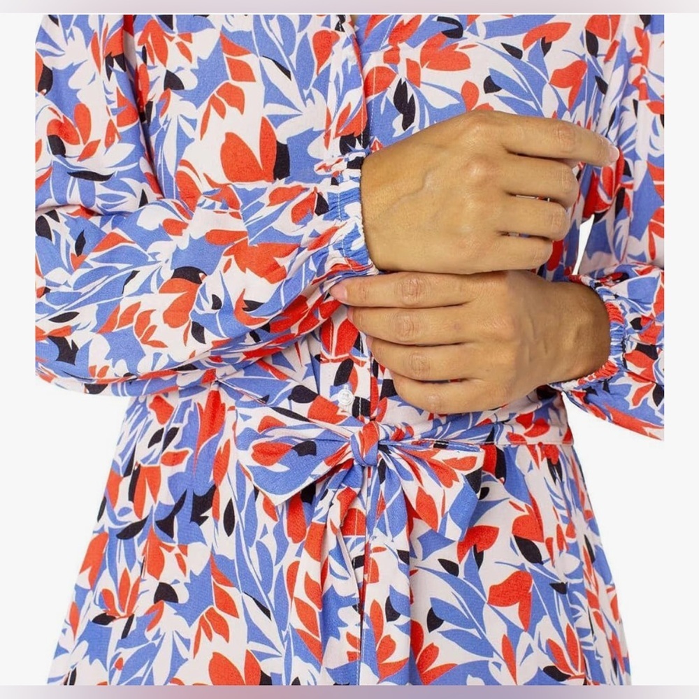 Colorful Patterned Midi Dress 🌷 - Picture 14 of 16